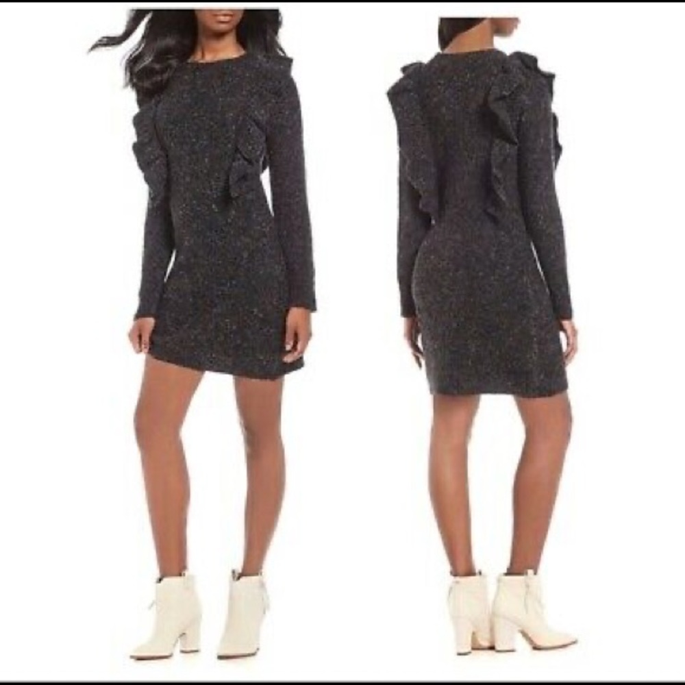 NWT Chelsea & Voilet Gray Sweater Dress L